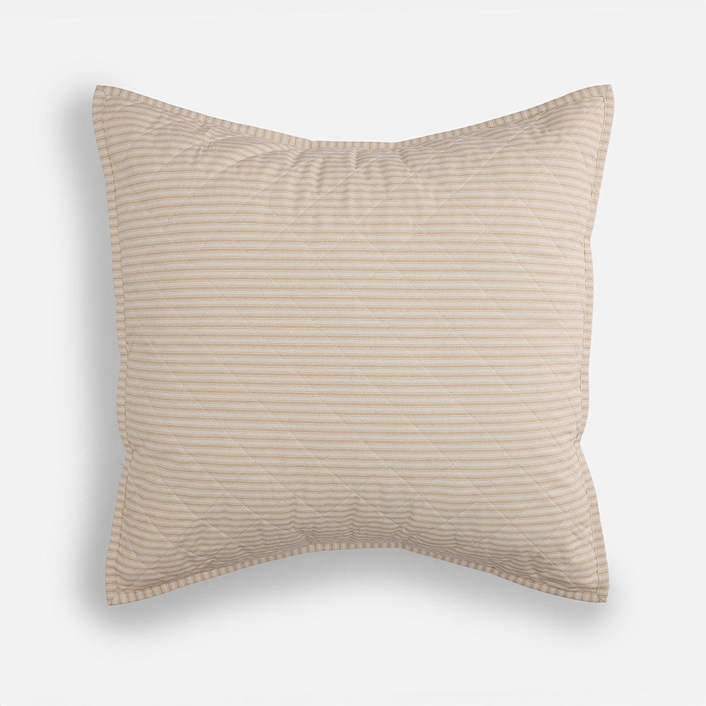Ticking Stripe Quilted Pillow Sham - Last Chance + Final Sale!